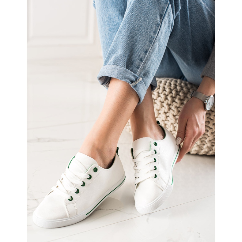 TRENDI Sneakers basse classiche bianca 1