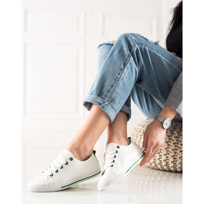 TRENDI Sneakers basse classiche bianco 2