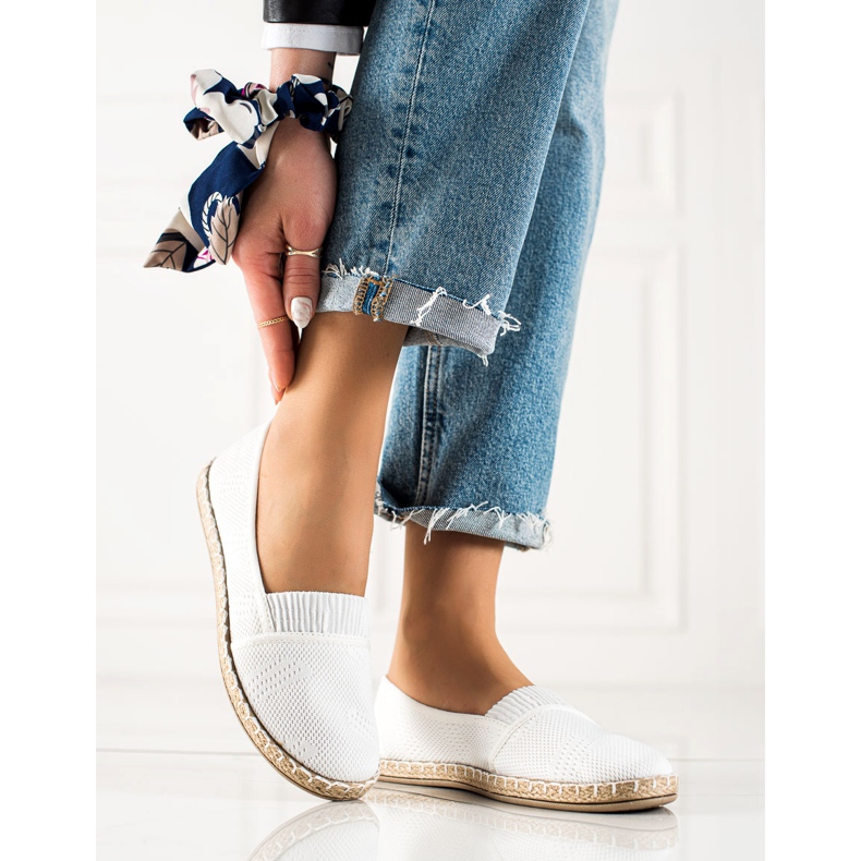 TRENDI Espadrillas bianche casual bianca 1