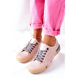 Sneakers da donna in pelle Big Star II274133 Rosa 1