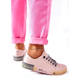Sneakers da donna in pelle Big Star II274133 Rosa 3
