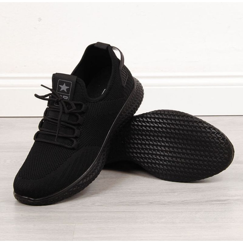 Scarpe sportive in tessuto Novità M EVE266A nero 1