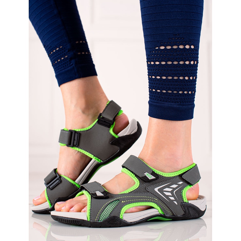 Sandali sportivi DK grigio verde 1