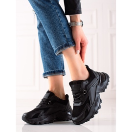 TRENDI Scarpe da ginnastica nere alla moda nero 1