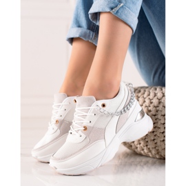 Ideal Shoes Sneakers Con Catena bianca 1