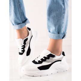 Marquiz Sneakers Con Rete bianco nero 1