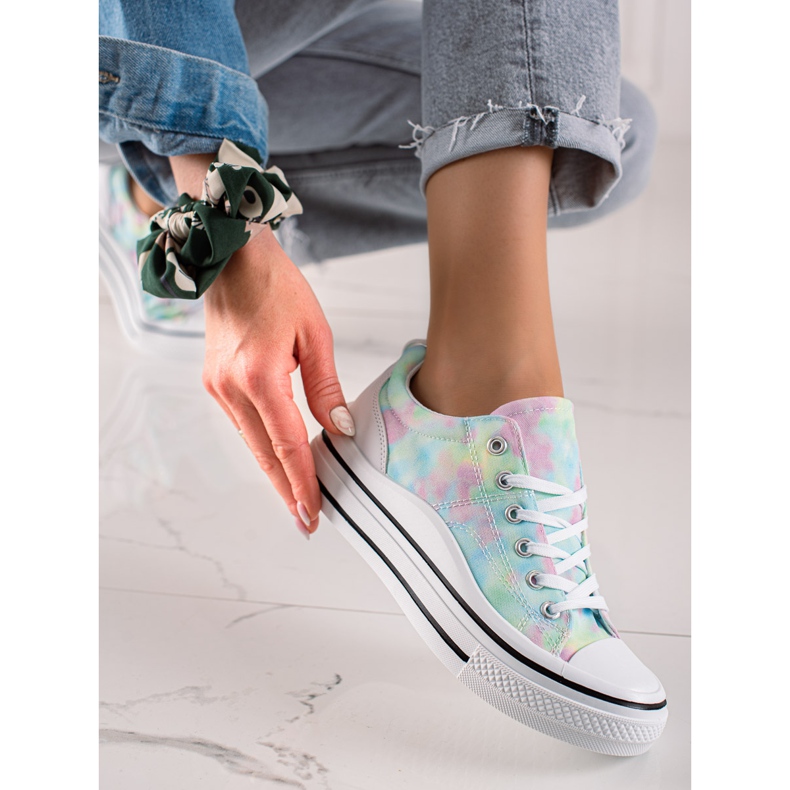 TRENDI Sneakers Colorate Sulla Piattaforma multicolore 2