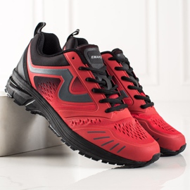Emaks Scarpe sportive da uomo nero rosso 1
