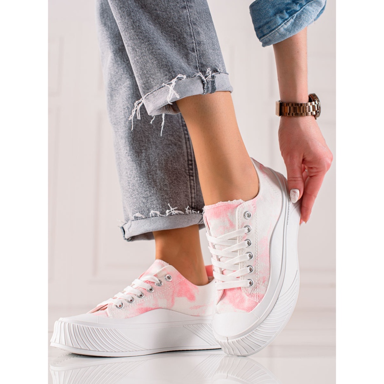 Seastar Sneakers Alla Moda Su Un'ampia Piattaforma bianca 2