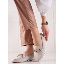 Small Swan Eleganti mocassini grigi grigio 1