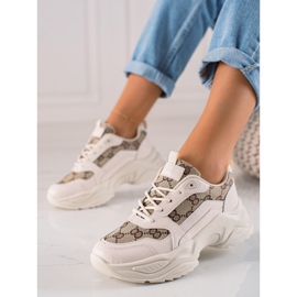 Seastar Sneakers Beige Con Motivi marrone 1