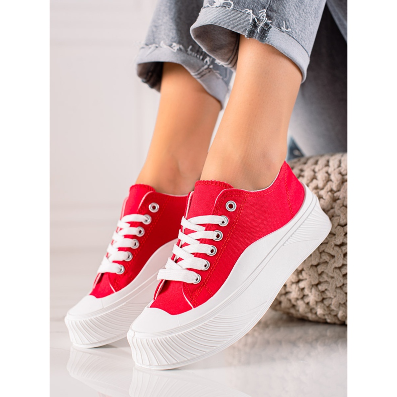 Seastar Sneakers Rosse Sulla Piattaforma rosso 1