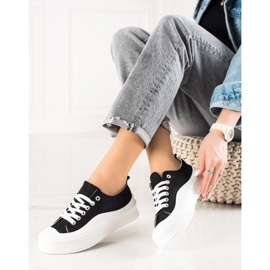 Seastar Sneakers nere sulla piattaforma nero 1