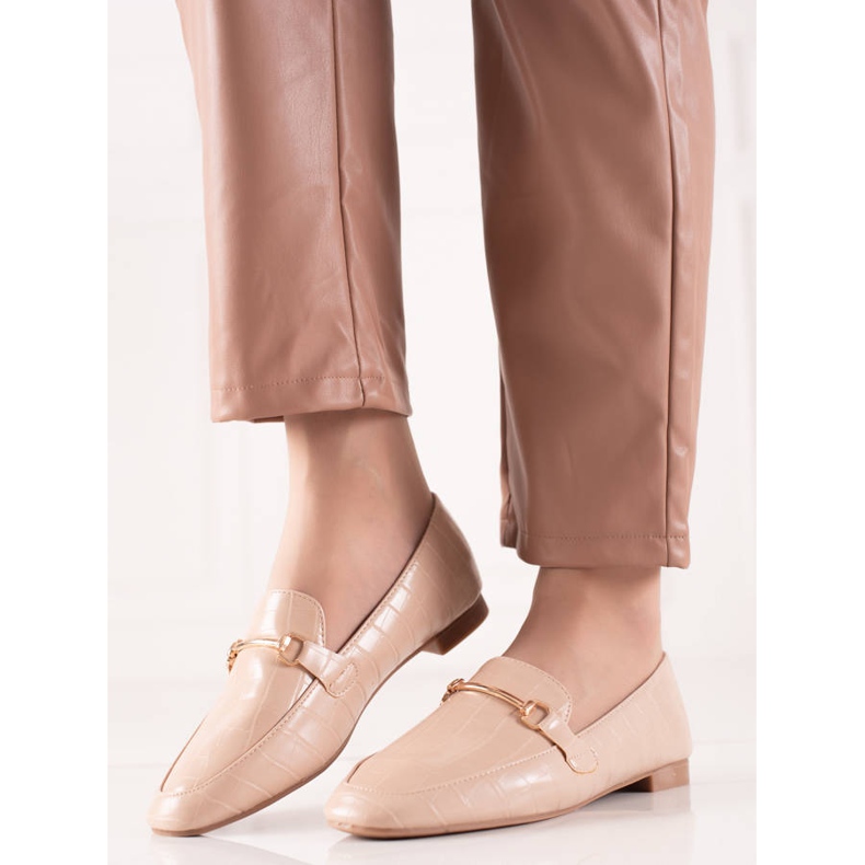 Encor Mocassini Eleganti Con Ecopelle beige 1