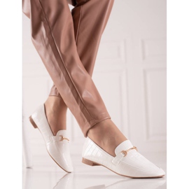 Encor Mocassini Eleganti Con Ecopelle bianco 1