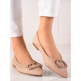 Seastar Ballerine In Pelle Scamosciata Con Ornamento beige 1