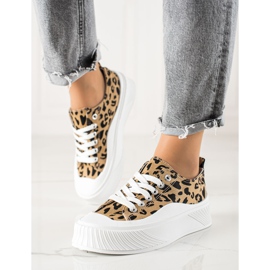 Seastar Sneakers Alla Moda Su Un'ampia Piattaforma beige nero 1