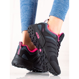 TRENDI Comode scarpe da trekking nero 1