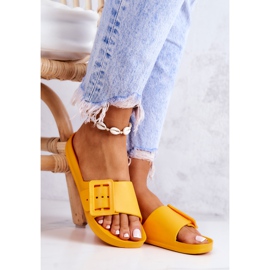 Pantofole da donna Big Star con fibbia FF274A393 Arancio arancia 1