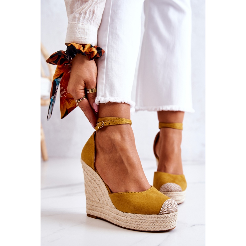 FM1 Nemeira Espadrillas Gialle Sulla Zeppa giallo 1