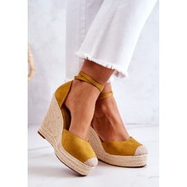 FM1 Nemeira Espadrillas Gialle Sulla Zeppa giallo 2