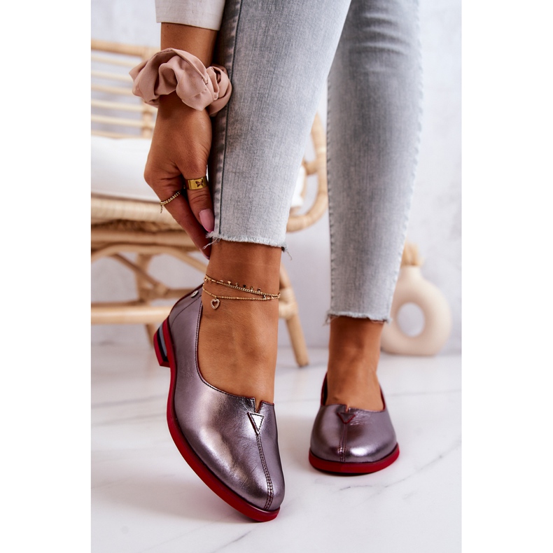 Scarpe in pelle Maciejka Argento 05035-42 multicolore d'argento 2