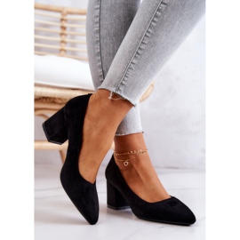 Décolleté in camoscio Sergio Leone PB411 Nero 2