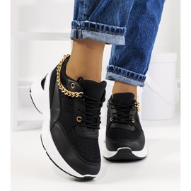 Sneakers nere con catena di Tomas nero 1