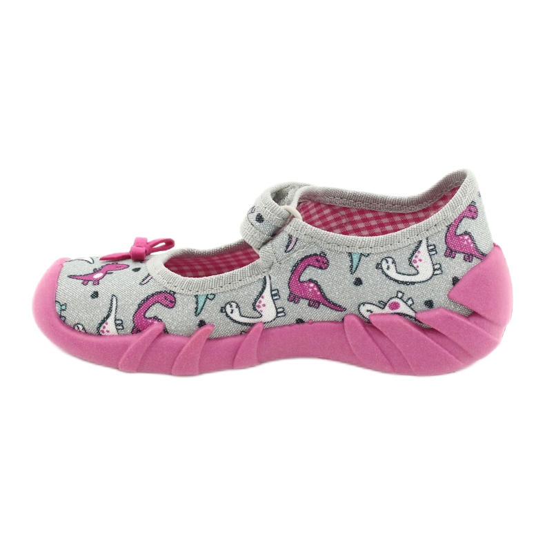 Scarpe per bambini Befado 109P204 rosa d'argento grigio 2