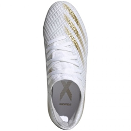Scarpe da calcio Adidas X GHOSTED.3 Fg Jr EG8210 bianca bianca 1