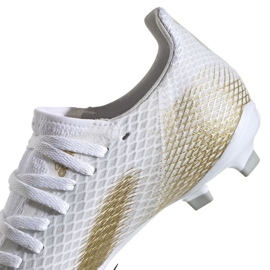 Scarpe da calcio Adidas X GHOSTED.3 Fg Jr EG8210 bianca bianca 4