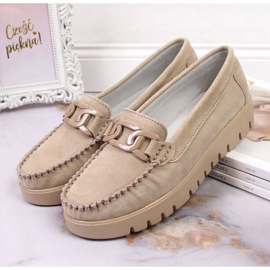 Mocassini su piattaforma Filippo W PAW314B beige 2