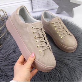 Sneakers sulla piattaforma Filippo W PAW315 beige 1