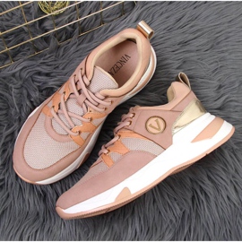 Sneakers sulla piattaforma Vinceza W JAN79B rosa sporco 2