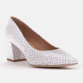 Marco Shoes Eleganti décolleté in camoscio argento 1