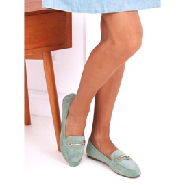 Verde Mocassini da donna 88-385 Verde 1