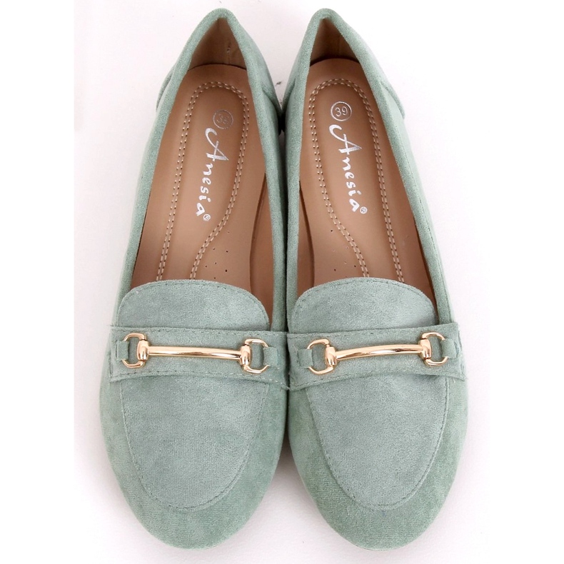 Verde Mocassini da donna 88-385 Verde 2