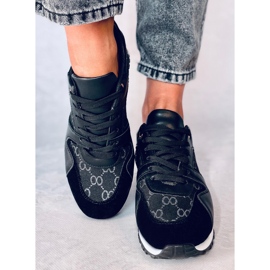 Scarpe sportive da donna Kaffe Black nero 2