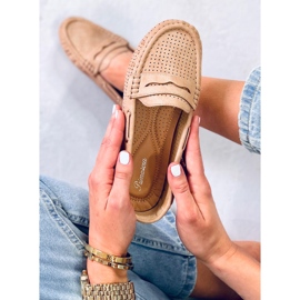 Mocassini da donna Minori Beige 1