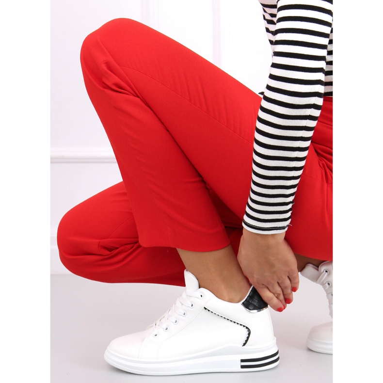 Sneakers su zeppa nascosta Izumi BIANCO / NERO 1