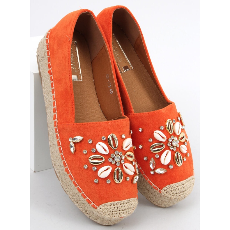 Espadrillas Manami Arancioni con conchiglie arancia 1