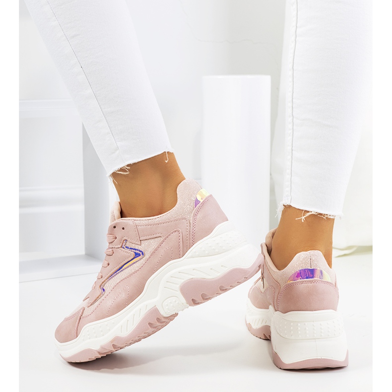 Sneakers Badillo rosa lucido 1