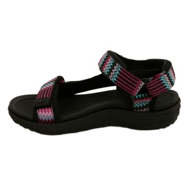 Sandali sportivi con inserto in schiuma Lee Cooper LCW-22-34-0948L nero rosa verde 2