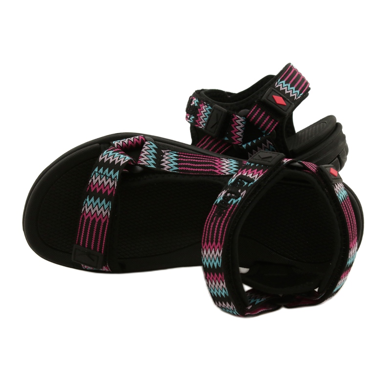 Sandali sportivi con inserto in schiuma Lee Cooper LCW-22-34-0948L nero rosa verde 5