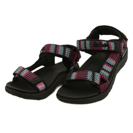 Sandali sportivi con inserto in schiuma Lee Cooper LCW-22-34-0948L nero rosa verde 3