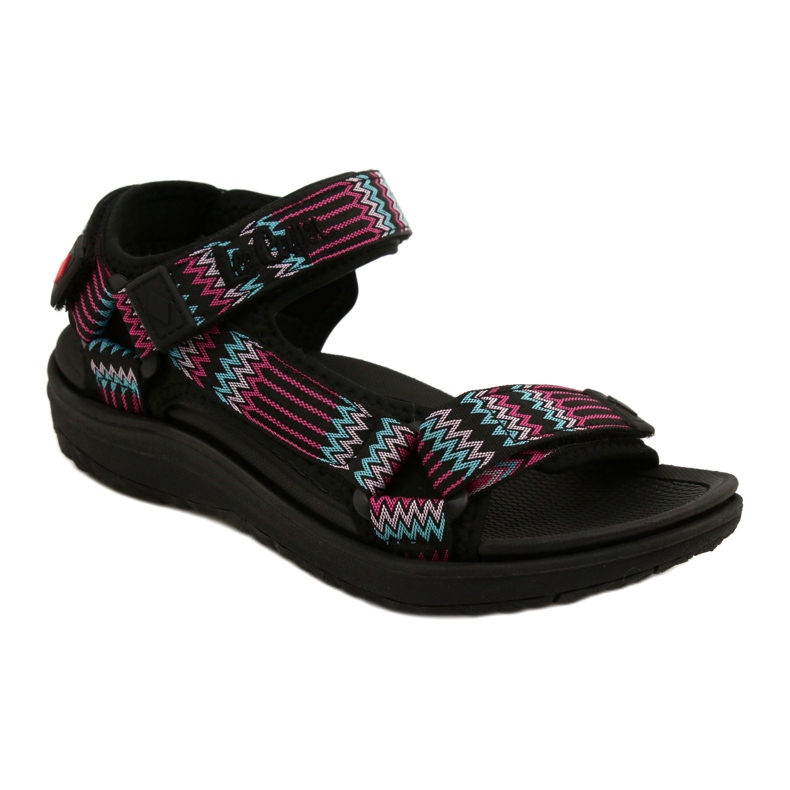 Sandali sportivi con inserto in schiuma Lee Cooper LCW-22-34-0948L nero rosa verde 1