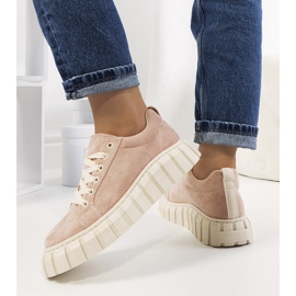 Sneakers rosa sulla piattaforma Mirabel 1