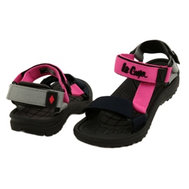 Sandali da bambina con inserto in schiuma Lee Cooper LCW-22-34-0951K rosa 4