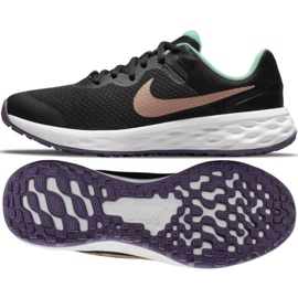 Nike Revolution 6 Jr DD1096 005 scarpe da corsa nero 1
