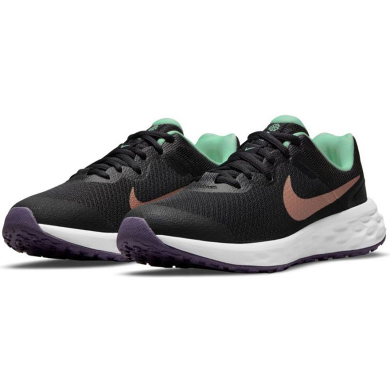 Nike Revolution 6 Jr DD1096 005 scarpe da corsa nero 2